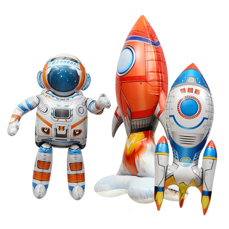 1Pcs Space Theme Birthday Party Rocket Astronaut Balloon Birthday Party Decoration , ES113