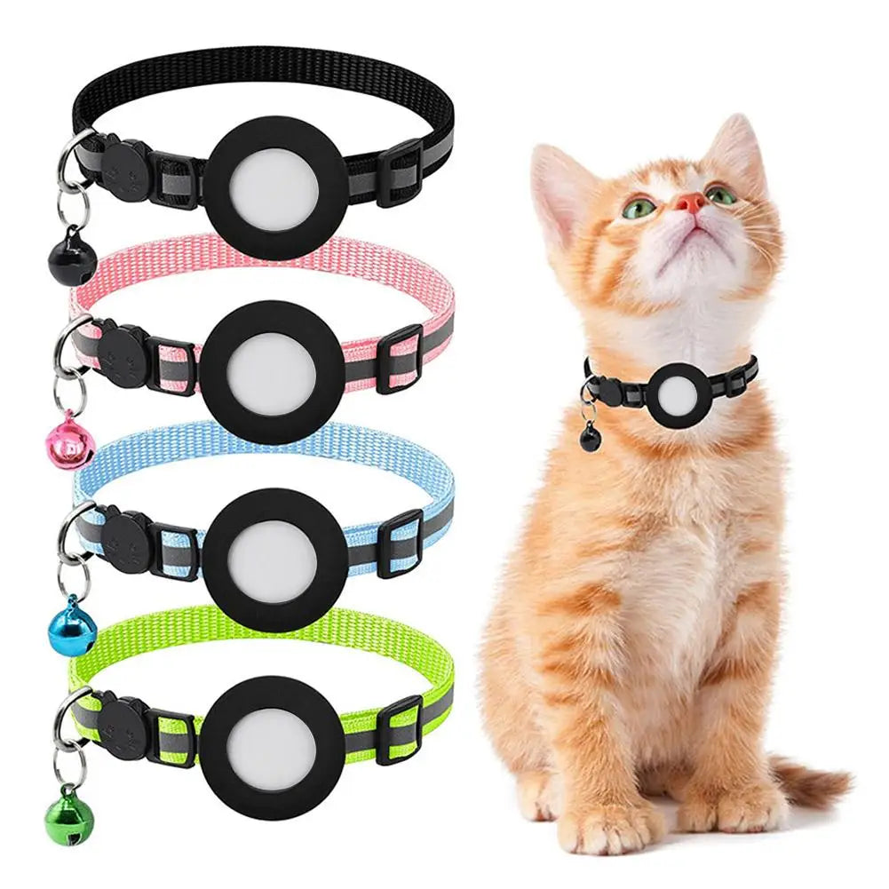 Silicone Anti-Lost Pet Cat Collar: Protective Wearable Tracker for Apple Airtag  , Code ES116