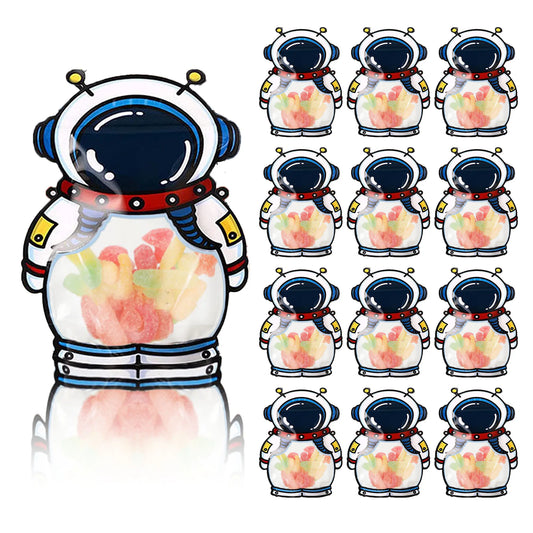 30pcs Astronaut Gift Bags: Baby Shower Favors, Spaceman Snack and Candy Bags, Outer Space Birthday Party Decorations , ES114