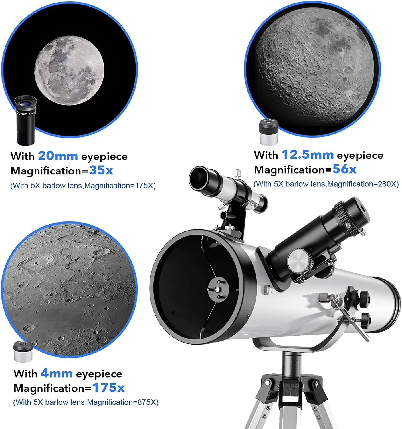 875X HD Zoom Professional Astronomical Telescope: Powerful Long-Range Monocular with Night Vision for Moon and Planet Viewing | code :ES128