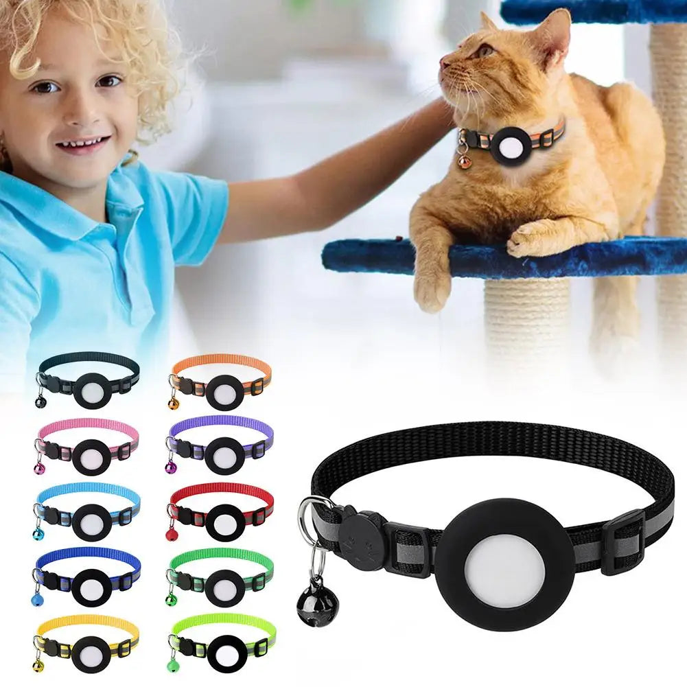 Silicone Anti-Lost Pet Cat Collar: Protective Wearable Tracker for Apple Airtag  , Code ES116