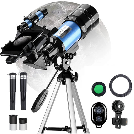 Astronomical Telescopes for Kids 150X Telescopes for Astronomy Beginners Adults with Smartphone Adapter Birthday Gifts |code : ES132