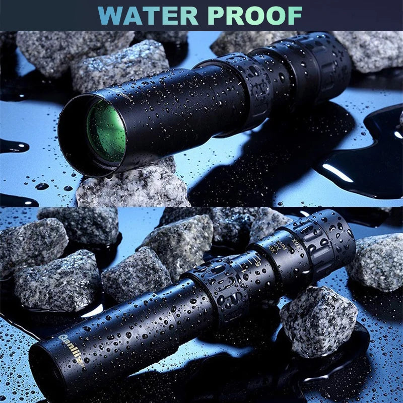 10-300X Zoom Metal HD Bak4 Powerful Binoculars Long Range Quality Portable Professional Telescope Monocular , cod :ES127